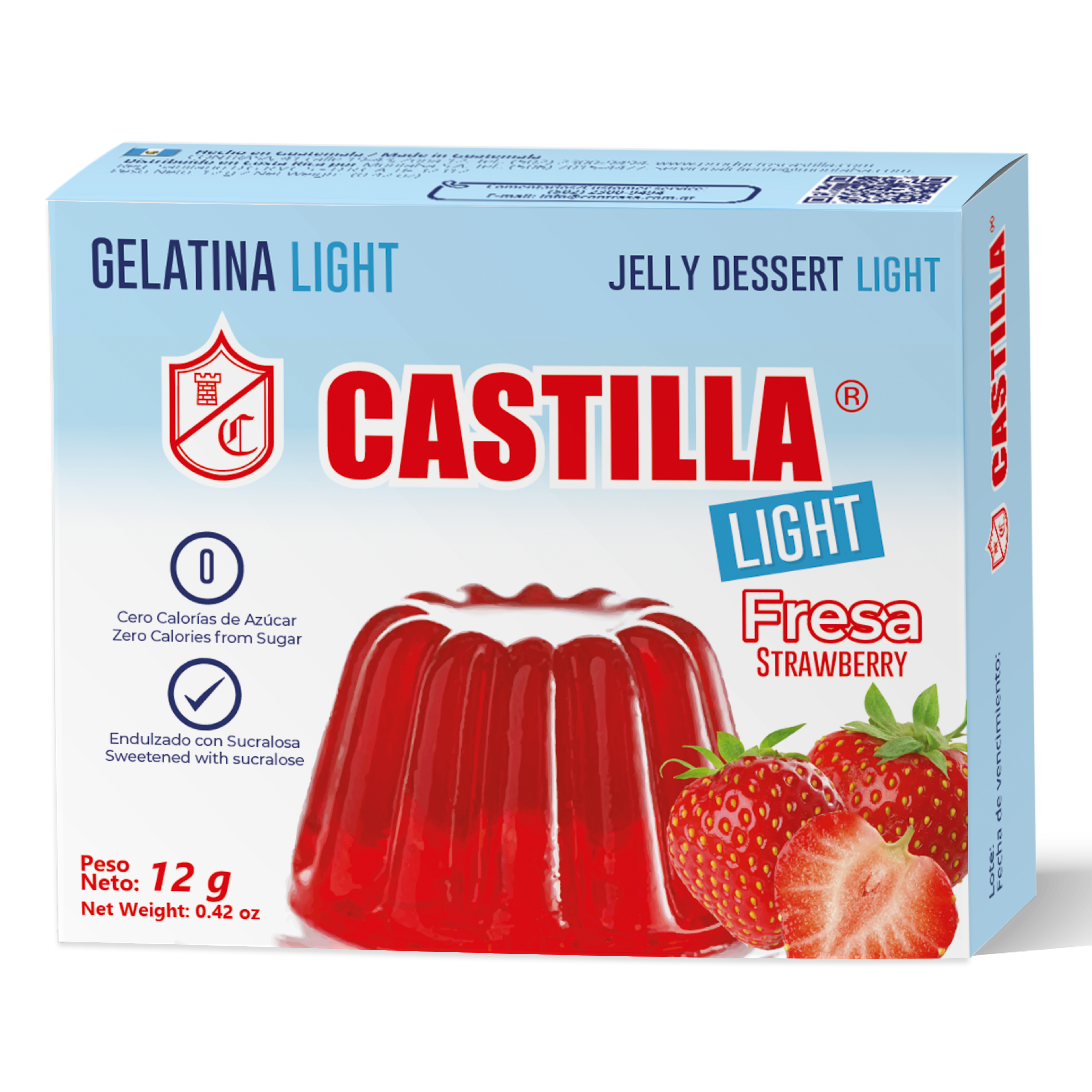 Gelatina Castilla Light Fresa 12g